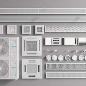 空调出风口3D模型下载